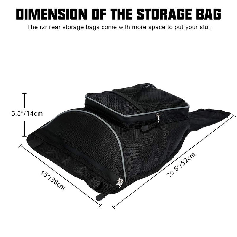 SUNPIE Tool Bag for UTV Storage Bag Side by Side Center Console Bags for RZR w/Waterproof Zipper 1680D High-Density Compatible with Polaris RZR XP 1000 Turbo S 900 570 800 2014-2026 - Image 2